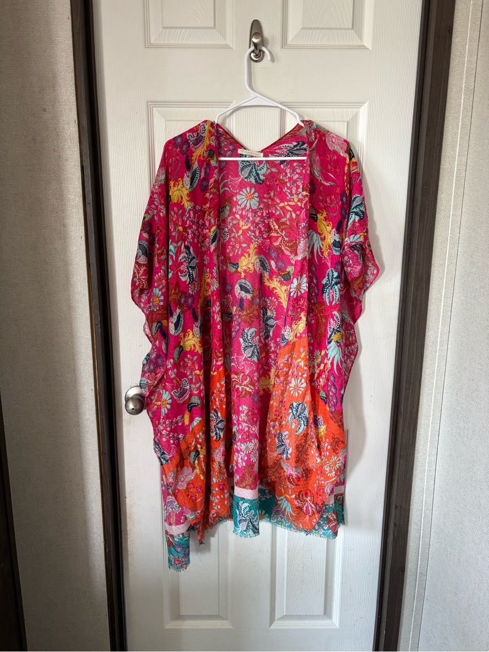 Do everything in love Pink Floral Layering Cover-Up